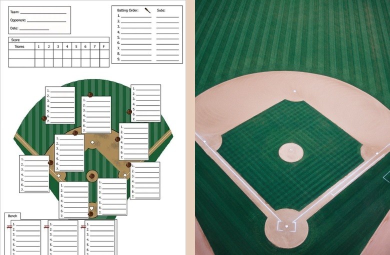 Baseball Lineup Cards