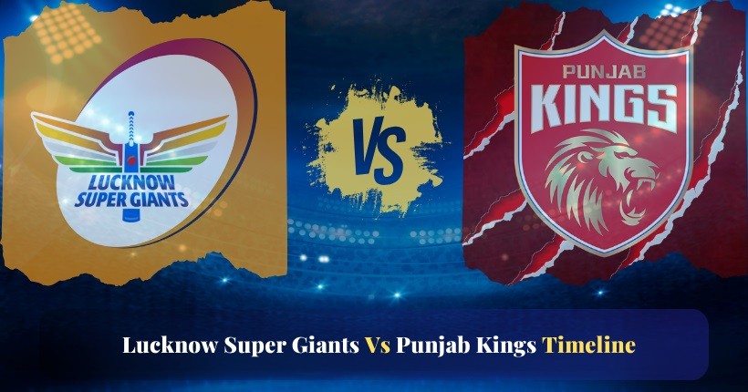 lucknow super giants vs punjab kings timeline