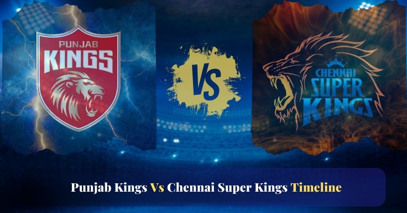 punjab kings vs chennai super kings timeline