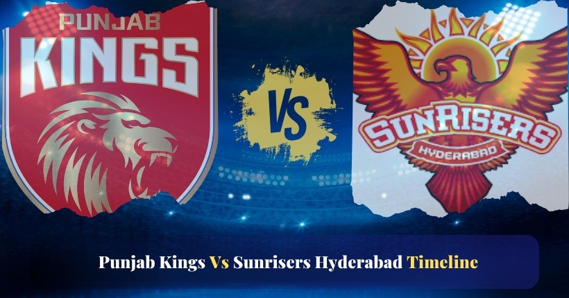 Punjab Kings Vs Sunrisers Hyderabad Timeline