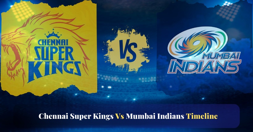 chennai super kings vs mumbai indians timeline