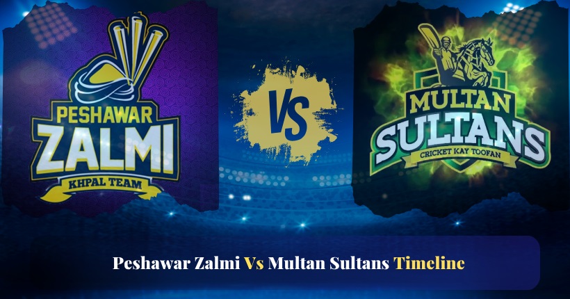 peshawar zalmi vs multan sultans timeline