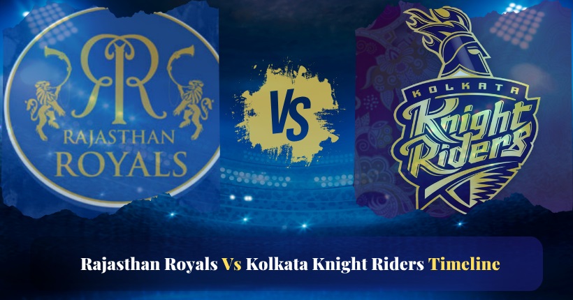 Rajasthan Royals Vs Kolkata Knight Riders Timeline