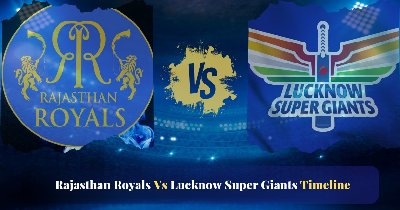 rajasthan royals vs lucknow super giants timeline